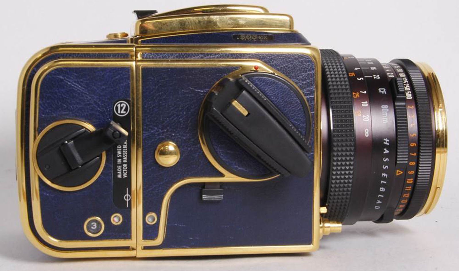 Rare 33-Year-Old Blue and Gold Hasselblad Camera Appears for Sale 