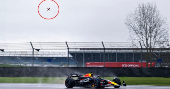 Max Verstappen versus Drone