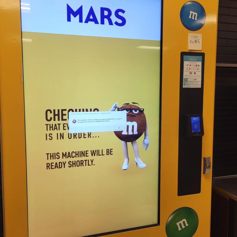 M&M's vending machine University of Waterloo