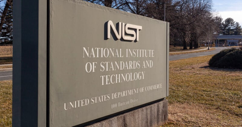 A sign for the NIST outdoors.