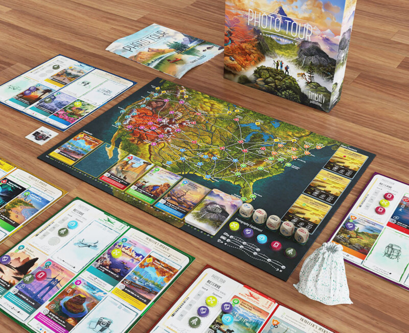 Photo Tour: North America board game set up