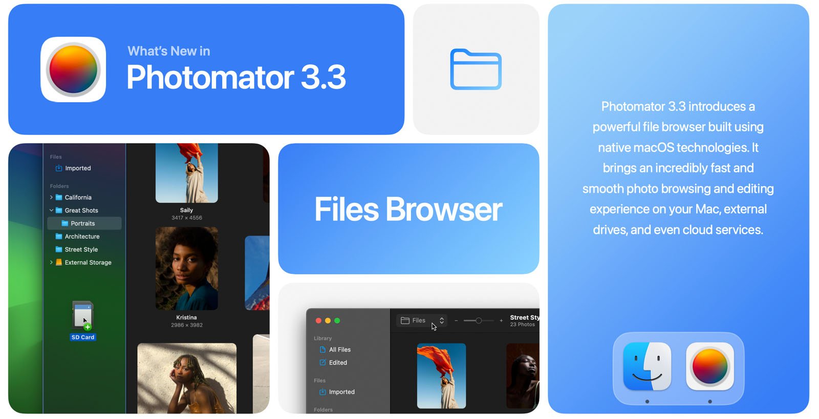 Pixelmator Photomator 3.3 update released, adds file explorer editing functionality 