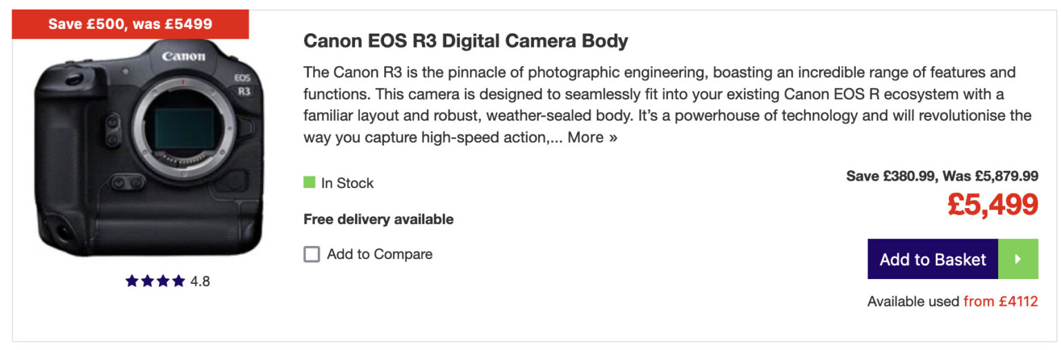The Canon R3 and R5 Are Getting Permanent Price Reductions | PetaPixel