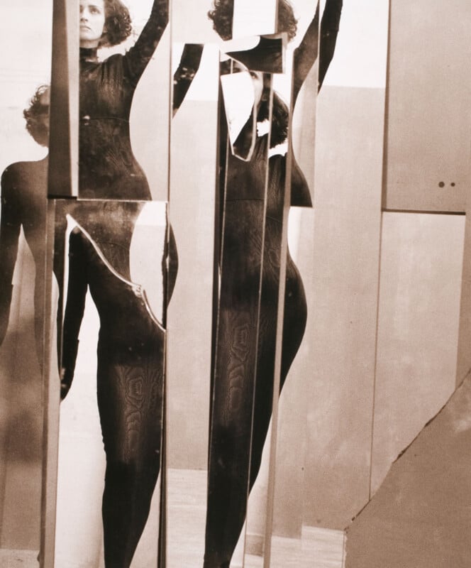  Photographer David Seidner is finally getting the recognition he deserved. International Center of Photography's 'Fragments' exhibit. Abstract portrait of a woman using mirrors. 
