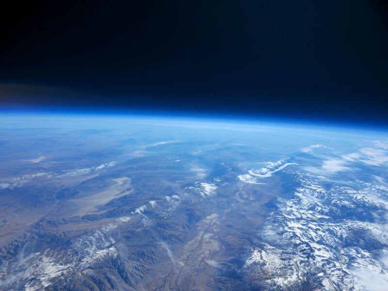 Photo of Earth from space, taken from the Samsung Galaxy S24 Ultra