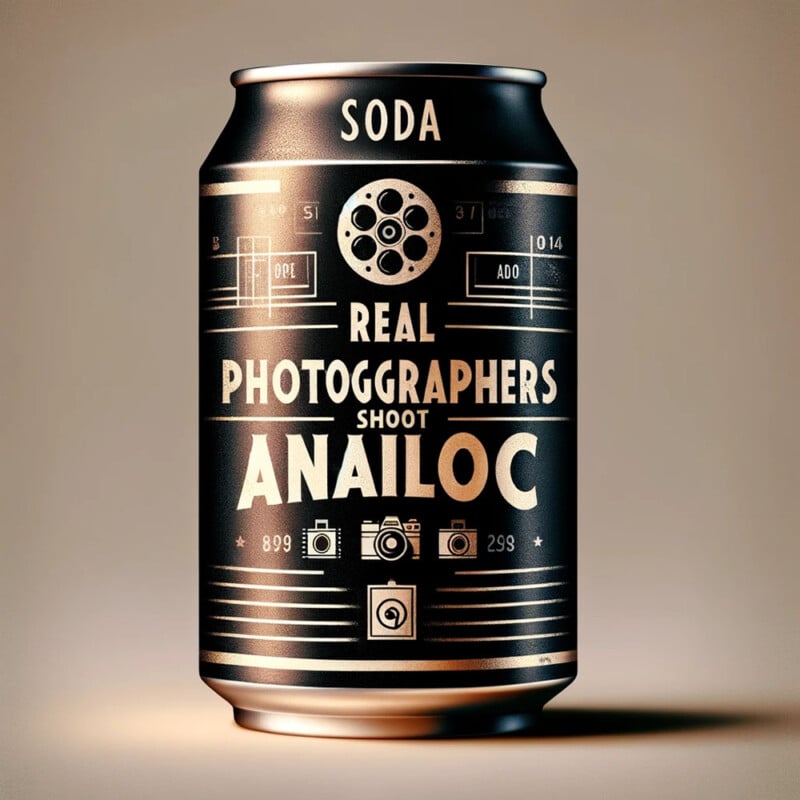AI image of soda can