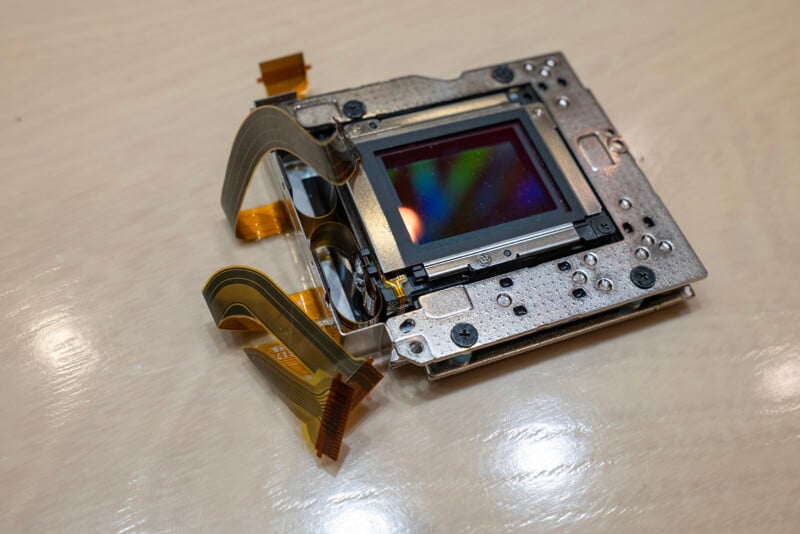 Image stabilization unit from the Fujifilm X100VI.