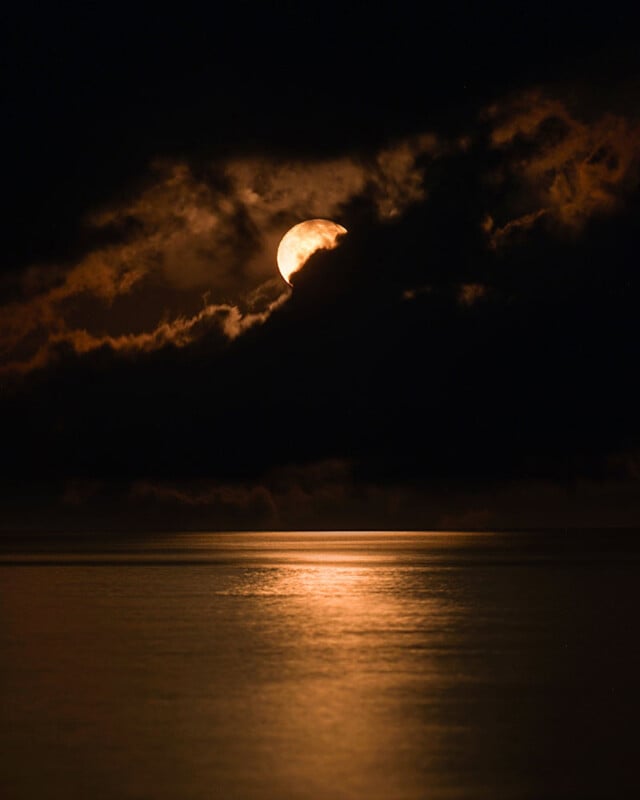 Worm Moon in the Maldives