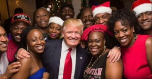 AI-generated images of Trump with Black people
