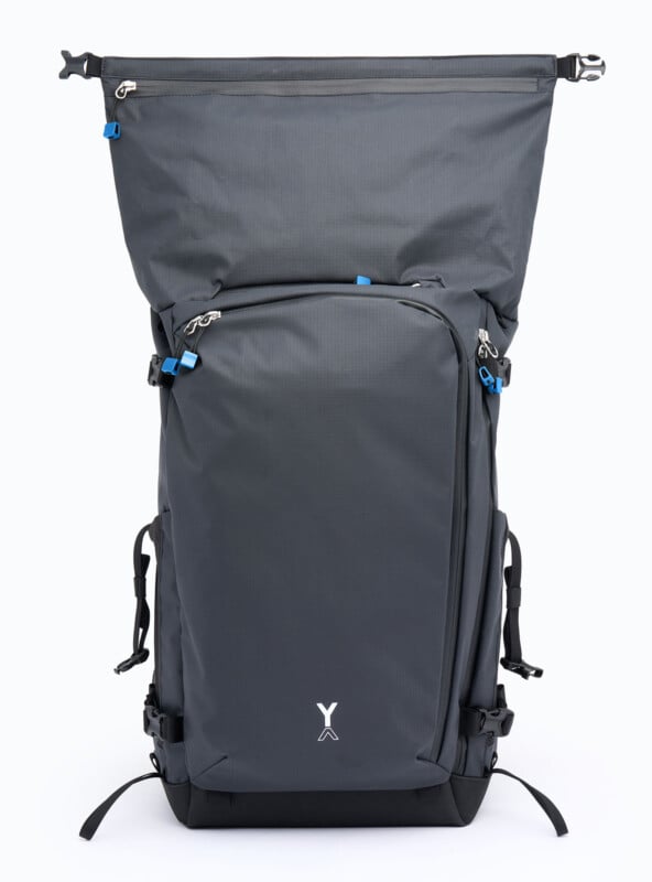 The Fjord 50-C camera backpack with the expandable top displayed.