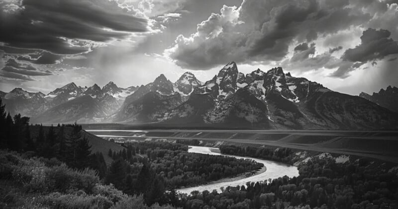 The Tetons and the Snake River AI