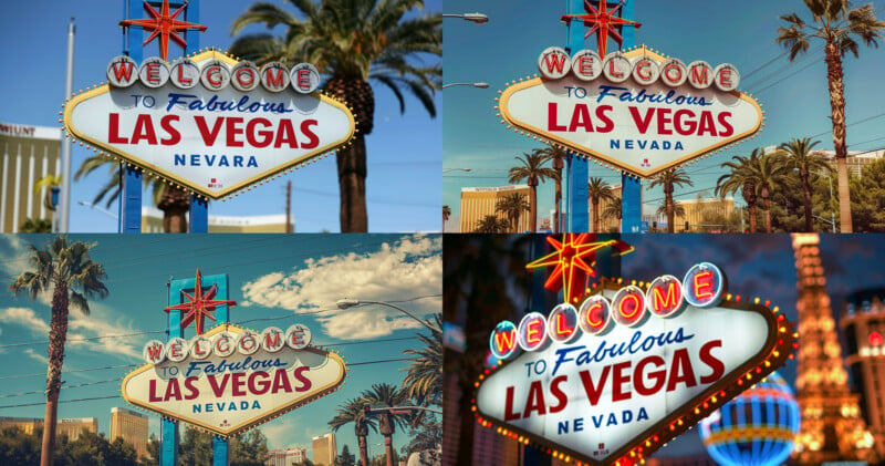 AI version of Las Vegas sign