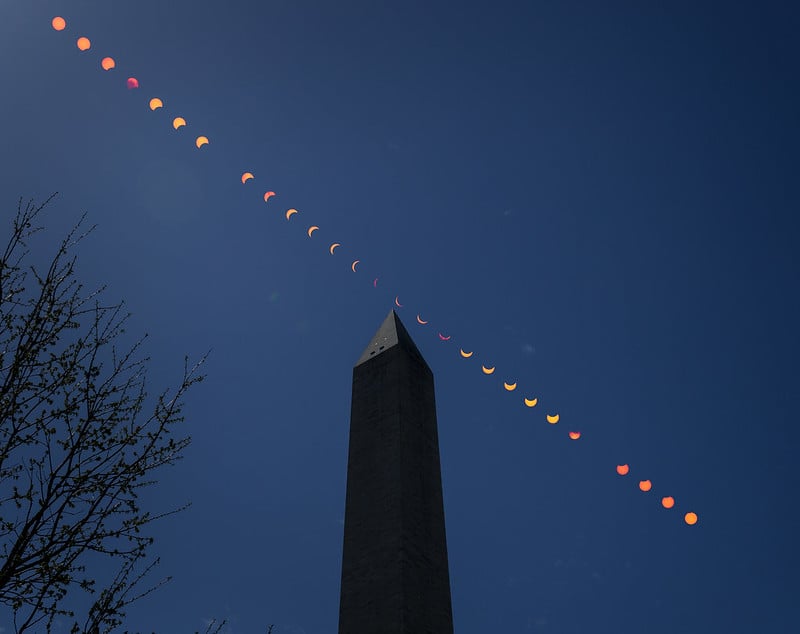 NASA photo of the solar eclipse