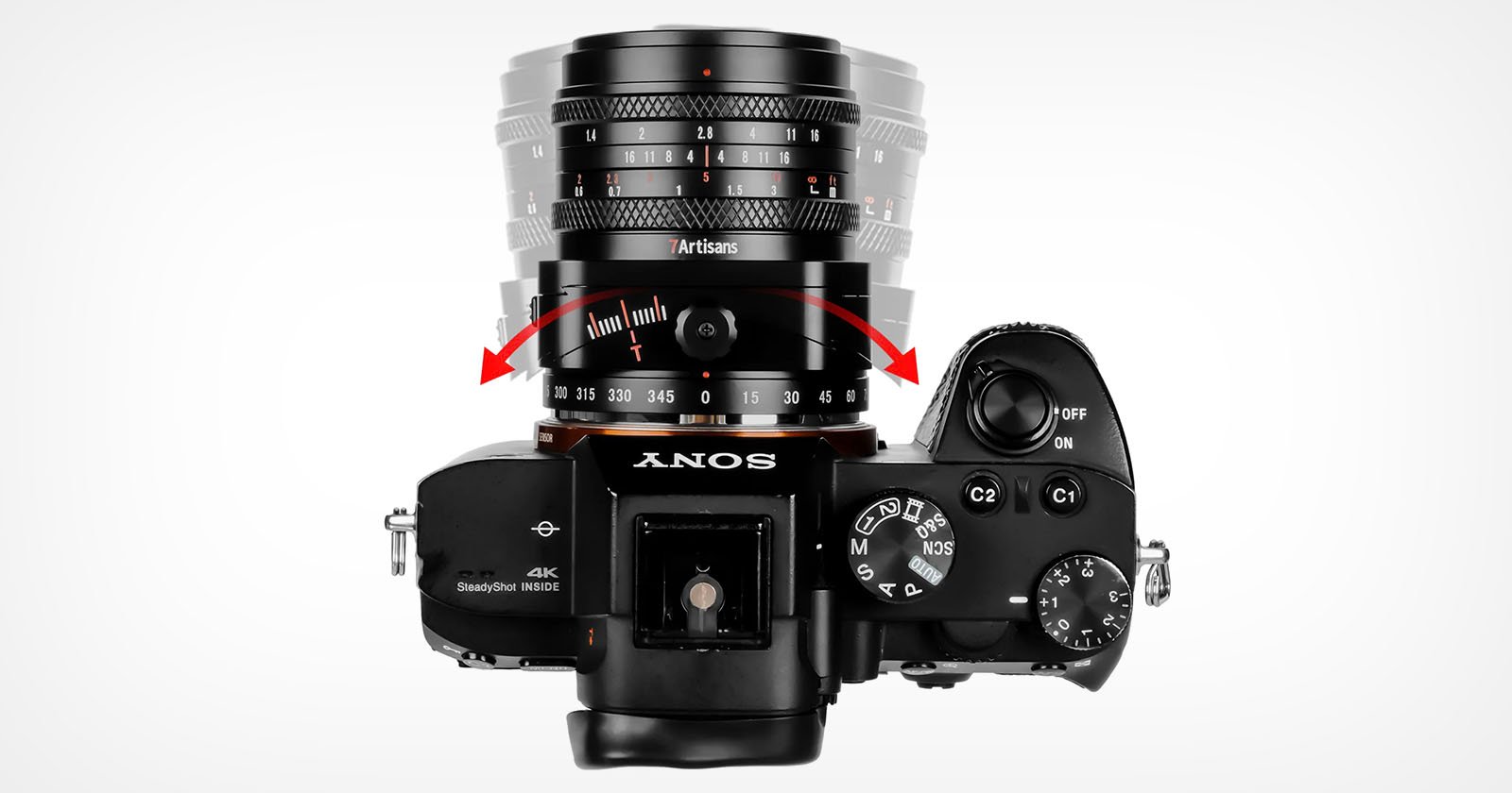 7Artisans 50mm f/1.4 Tilt lens for APS-C mirrorless cameras