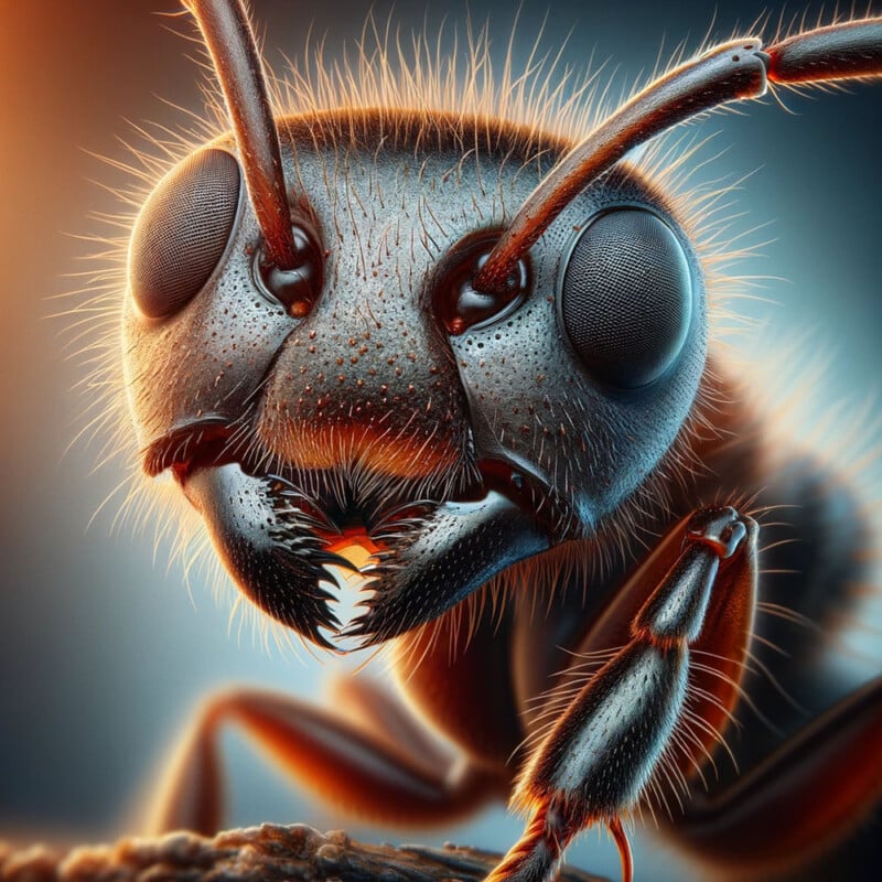 Ki-Bild Einer Ameise