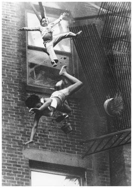 Fire Escape Collapse by Stanley Forman