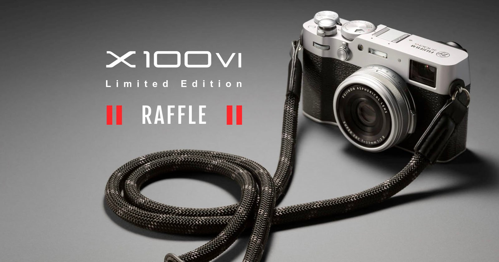 A Fujifilm X100VI limited edition camera