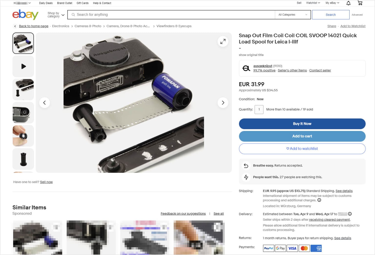 A New Quick-Load Spool for Barnack Leica (and Similar) Cameras | PetaPixel