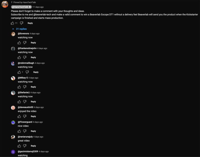 A screenshot of a youtube comment section under a video, featuring a variety of user comments and interactions such as likes and replies.