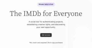 Photographers can get credit on imdb for everyone