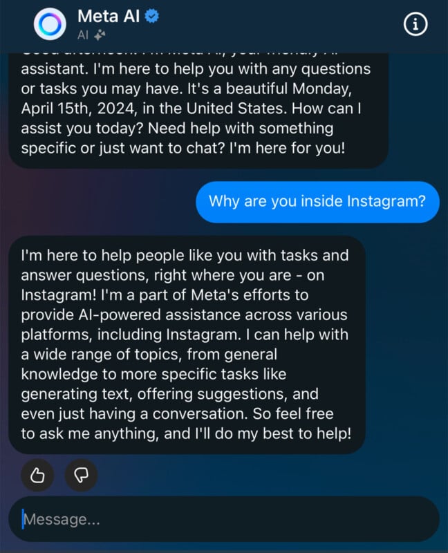 Meta adds AI chatbot to Instagram 