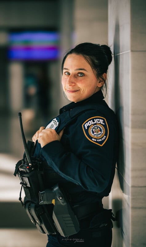Portrait of NYPD officer