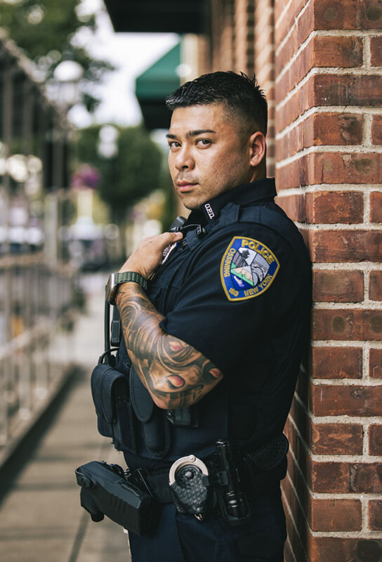Portrait of an NYPD officer