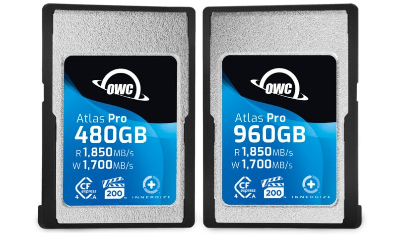 OWC Atlas Pro CFexpress 4.0 Type A memory cards 