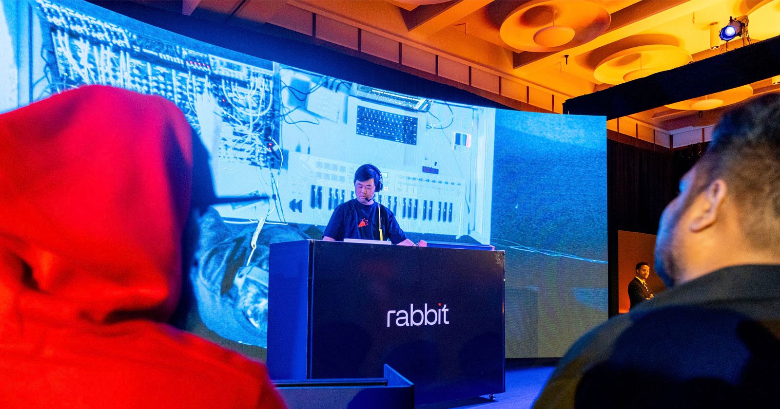 Rabbit CEO Jesse Lyu during his DJ set.