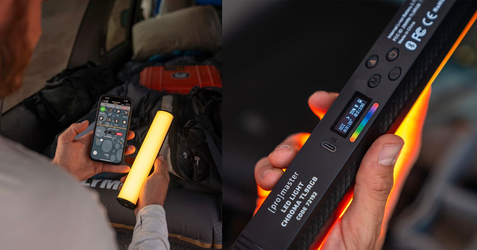 ProMaster's 9-Inch Chroma Tube LED is Full RGB and 600 Lux Bright ...