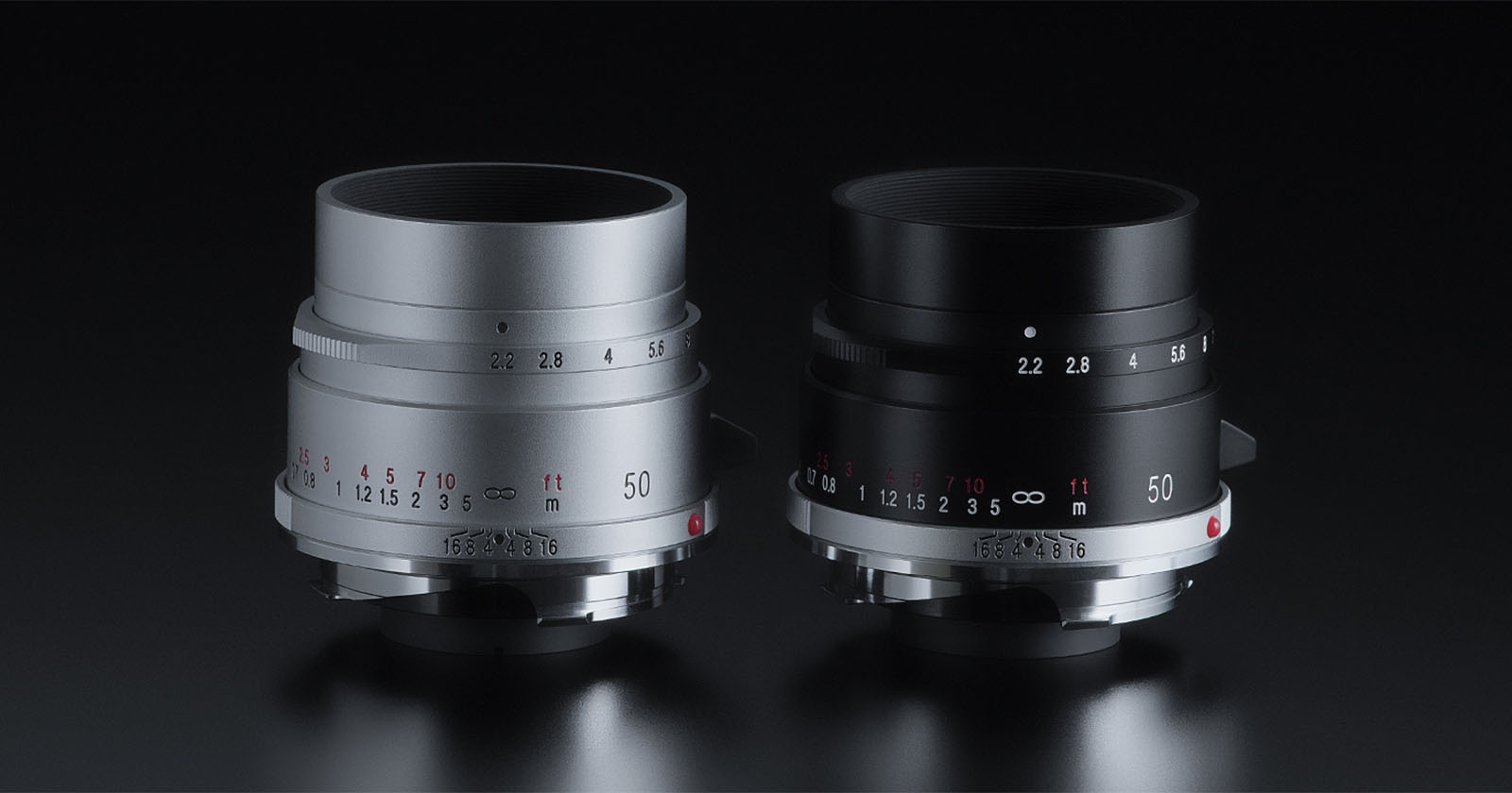 Voigtländer Color-Skopar 50mm F/2.2 attacco VM argento