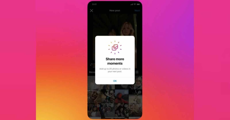 Instagram Users Can Now Share 20 Photos in a Post