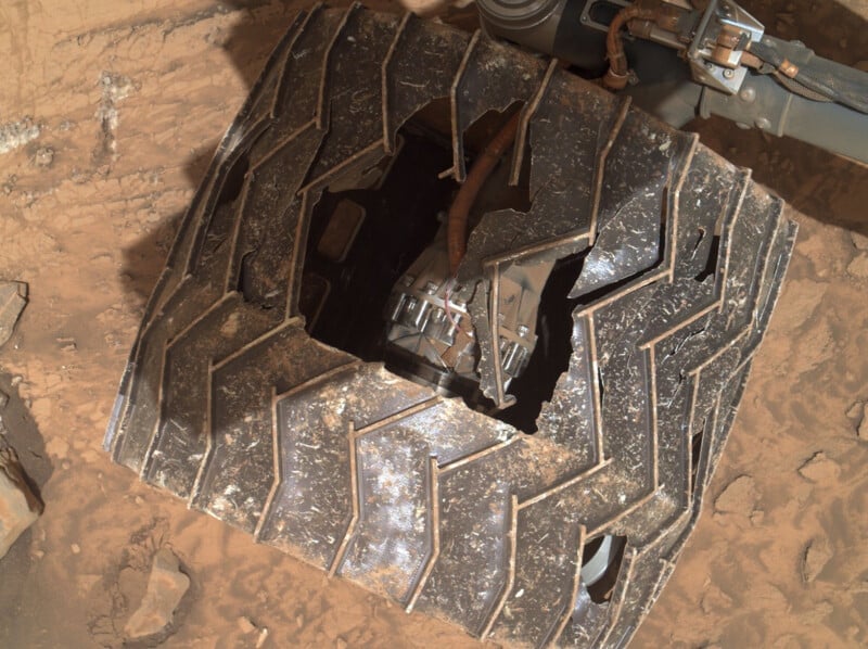 There is a Massive Hollow within the Wheel of NASA’s Mars Interest Rover