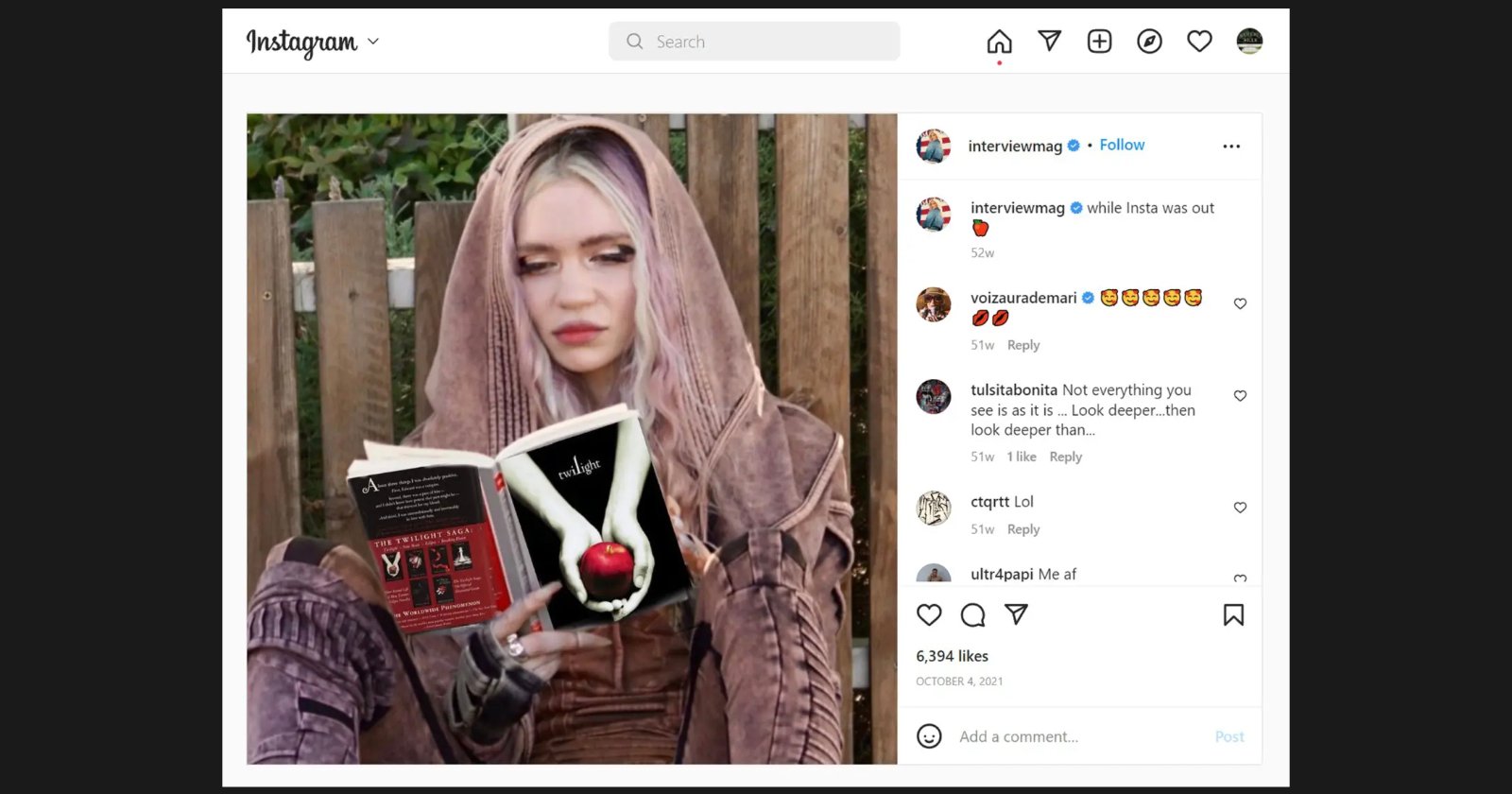 Photo Agency Sues Interview Magazine for Posting ‘Valuable’ Image of Singer Grimes