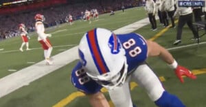 NFL Cameraman Films Himself Getting Knocked Out by Buffalo Bills Tight End