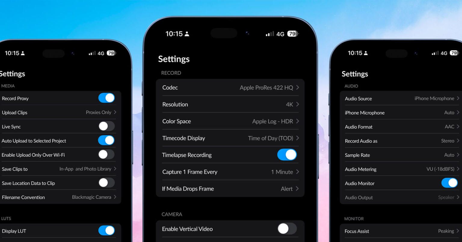 Blackmagic Camera on iOS Now Offers Pyxis 6K Remote Control | PetaPixel
