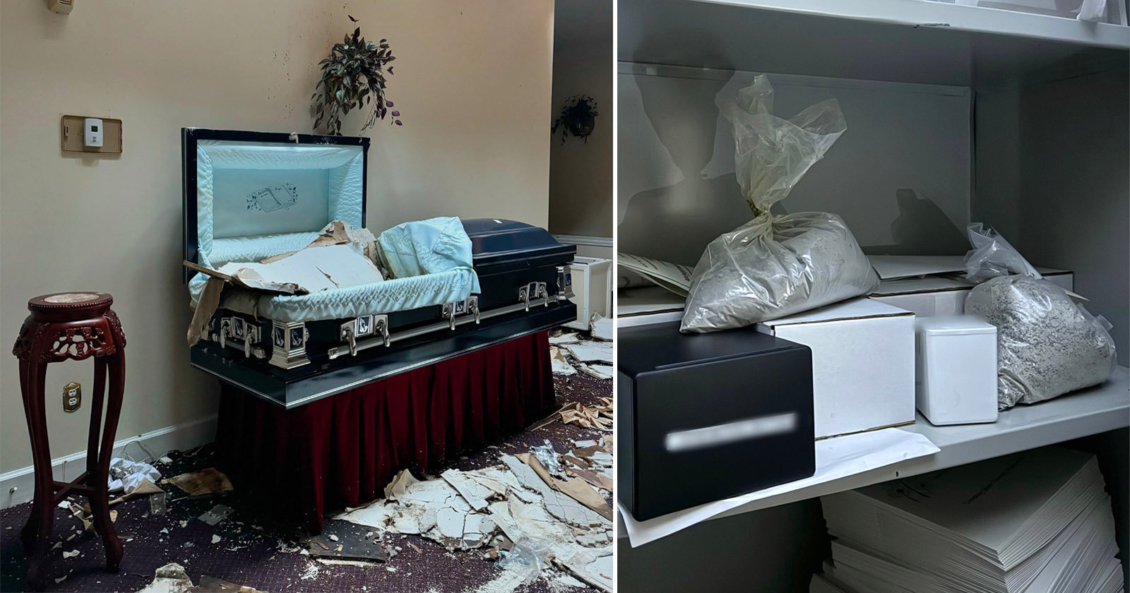 Photographer’s Grim Discovery Inside Abandoned Funeral Home Sparks Police Investigation