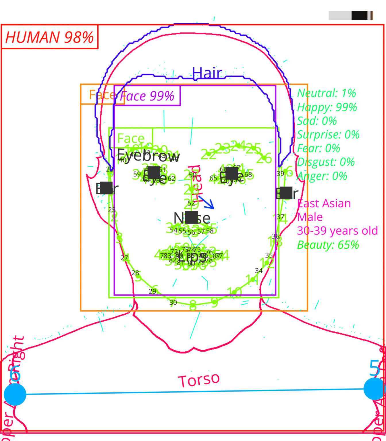 How AI Sees Us: 'Analytic Portrait' Series Combines AI Vision Tech With ...