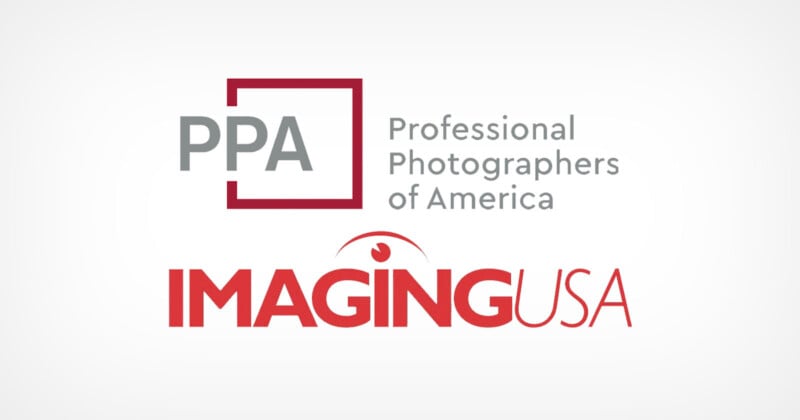 Logo featuring "PPA Professional Photographers of America" and "Imaging USA" in red and gray text on a white background.