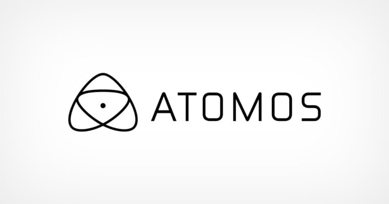 Logo of Atomos featuring a stylized atom symbol with a small dot at the center, surrounded by three intersecting elliptical lines on the left. The word "ATOMOS" is in capital letters on the right. The design is in black on a white background.