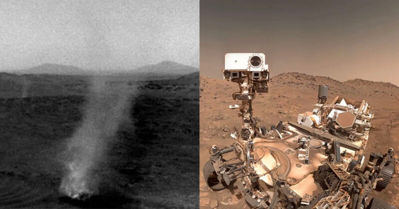 NASA's Perseverance Rover Captures Dust Devils Colliding on Mars ...