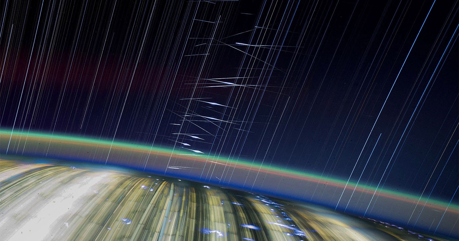 What Starlink Satellites Look Like from the ISS
