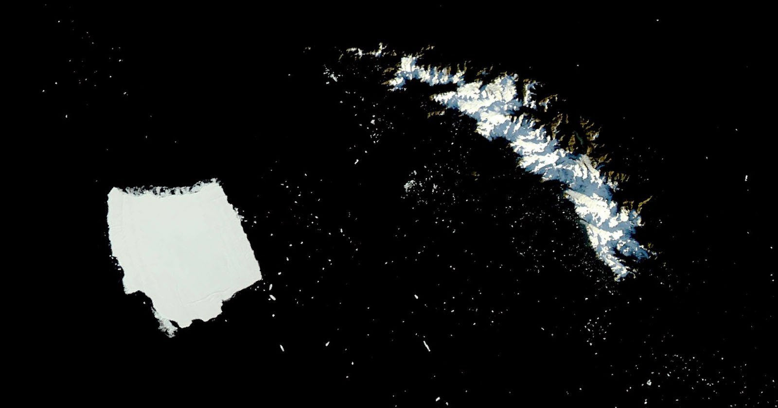 Satellite Photo Captures the Demise of the World’s Largest Iceberg