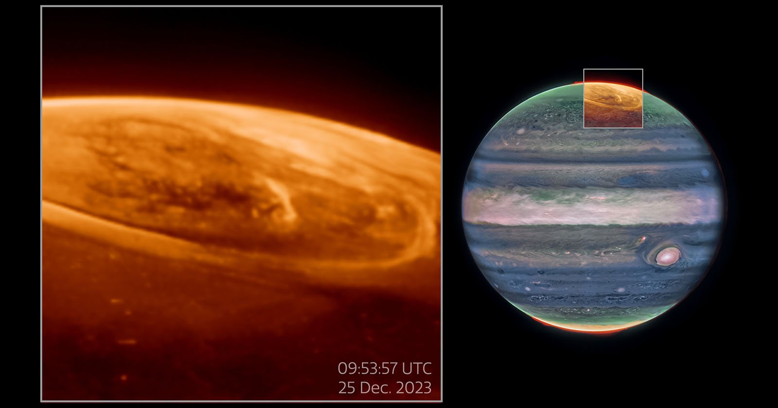 Webb Captures Auroras on Jupiter 100 Times Brighter Than Those on Earth