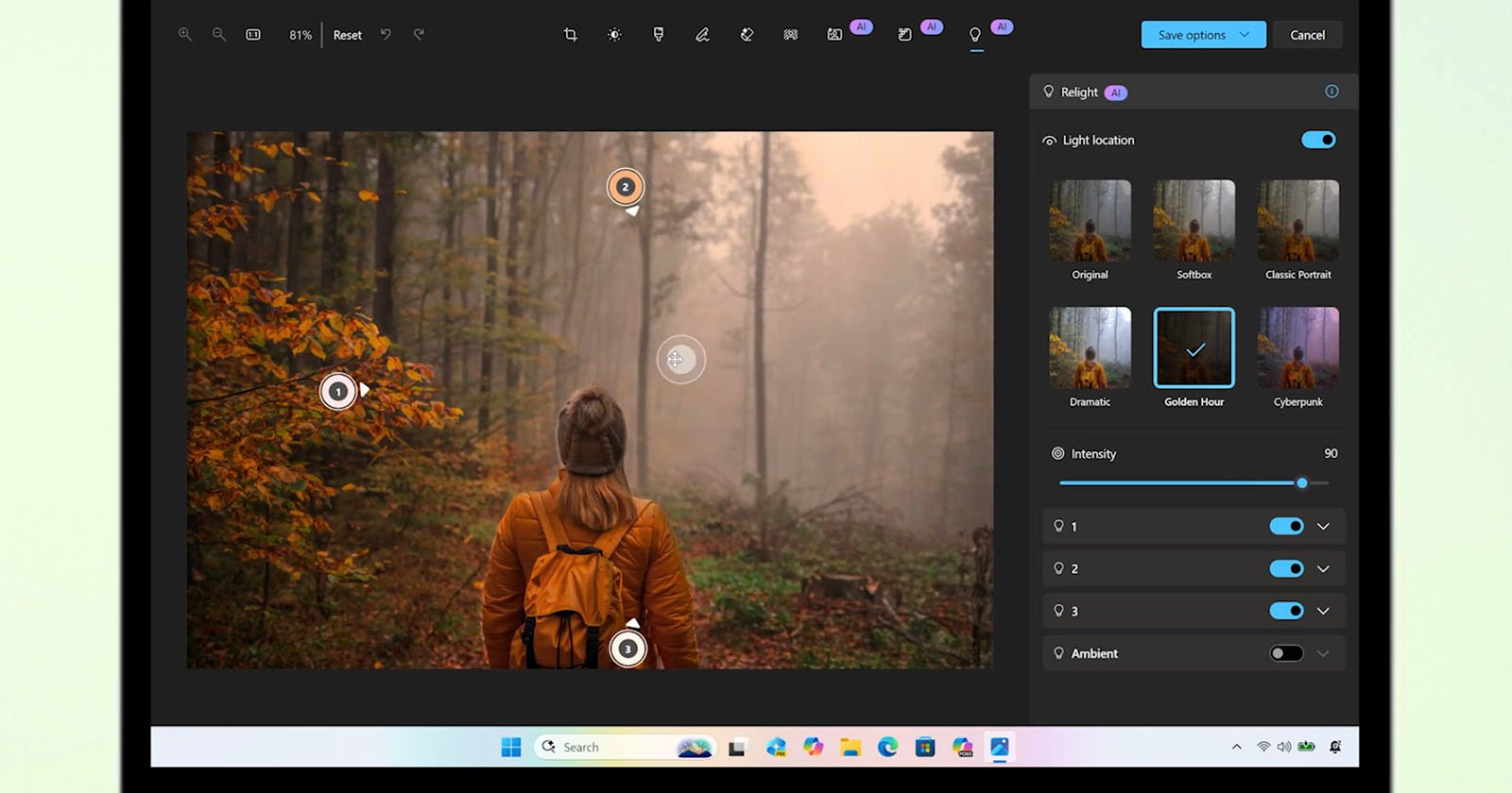 Microsoft Photos Can Relight Your Images