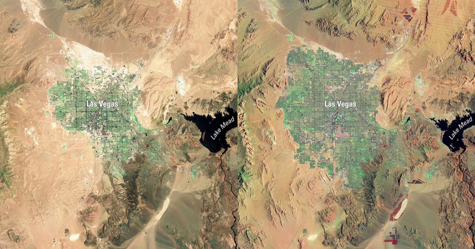 Satellite’s Final Photo Shows Las Vegas Has Doubled in Size Since 1999
