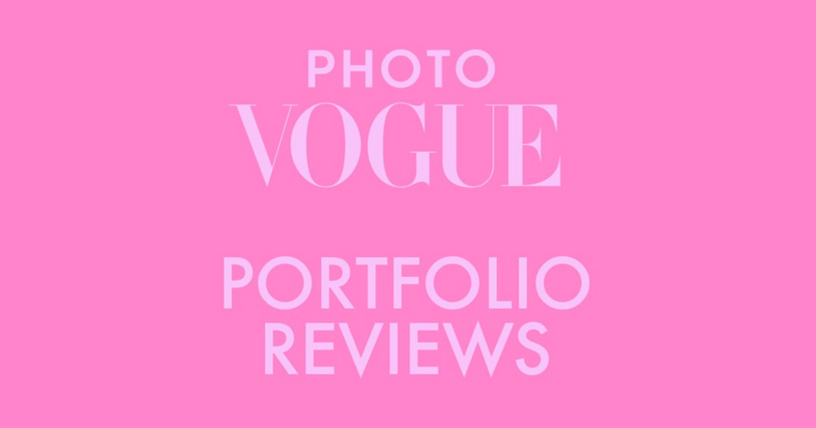 Vogue Champions Inclusion with Free Portfolio Reviews for Women and Asian Artists