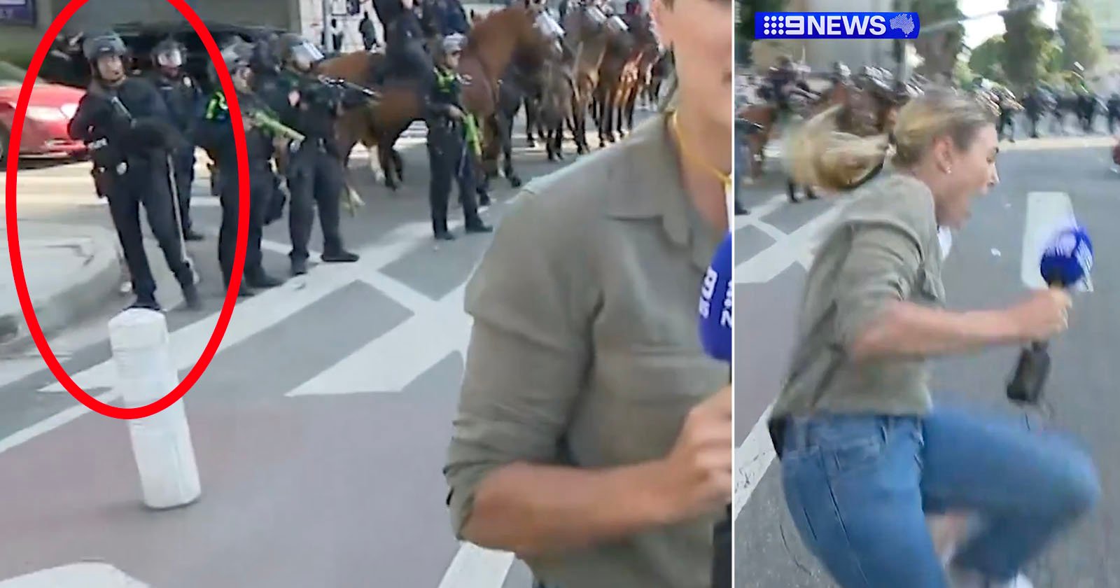 Photographer and Reporter Shot by Rubber Bullets During LA Protests
