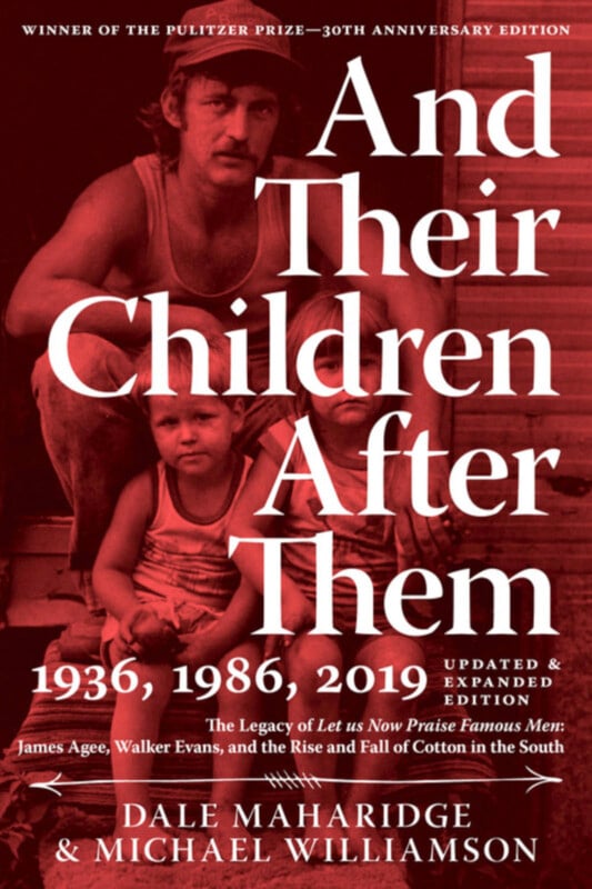 Book cover for "And Their Children After Them" shows a black-and-white photo of a man and a young child sitting together. Large white text covers most of the image with the authors' names at the bottom.