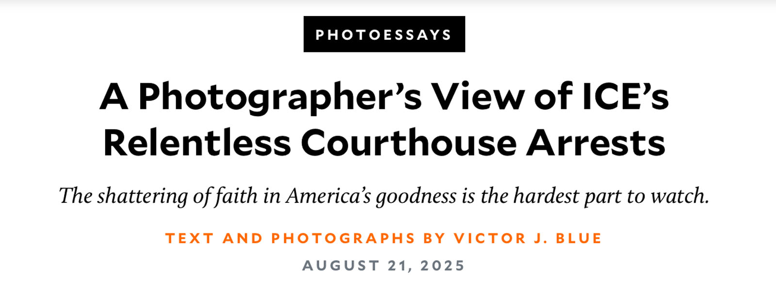 Photographers Are Finally Getting the Credit They Deserve In News Media ...